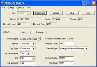 Fluke 700G/TRACK programvara f&ouml;r loggning - Instrumentcenter