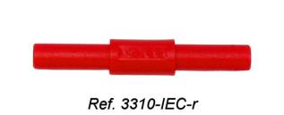 PJP 3310-IEC 4mm Koppling/f&ouml;rl&auml;ngare R&ouml;d - Instrumentcenter