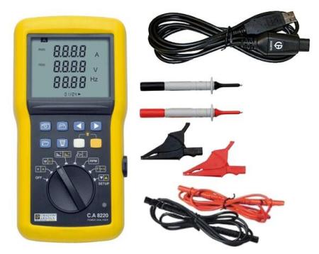 Bild 5, Chauvin Arnoux CA8220 Effektanalysator för 1- eller balanserad 3-fas effektmät - Instrumentcenter