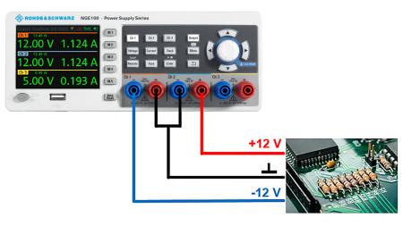 Bild 4, Rohde & Schwarz NGE-COM3B Laboratorieaggregat - Instrumentcenter