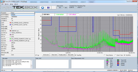 Bild 1, Tekbox EMCview Programvara - Instrumentcenter