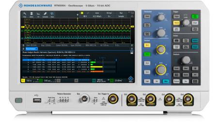 Bild 2, Rohde & Schwarz RTM3004 Oscilloscope 100MHz to 1GHz bandwith, 5 Gsample/s, memor - Instrumentcenter