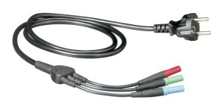 Fluke 166X-MTC-SCH Testkabel med Schuko-kontakt f&ouml;r n&auml;tuttag - Instrumentcenter