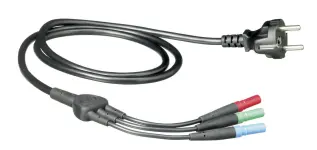 Fluke 166X-MTC-SCH Testkabel med Schuko-kontakt f&ouml;r n&auml;tuttag - Instrumentcenter