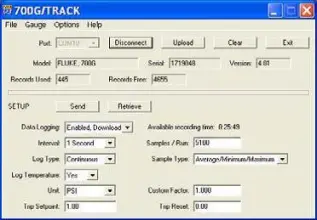 Fluke 700G/TRACK programvara f&ouml;r loggning - Instrumentcenter