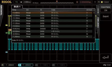 Bild 1, Rigol DS7000-COMP RS232/UART Protocol Trigger and Analysis option - Instrumentcenter